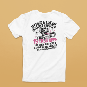 Alternative view of Gildan Unisex Softstyle® T-Shirt G640 My Mind is Like my internet browser